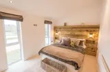 Foxglove Lodge bedroom - Florence Springs Luxury Lakeside Lodges, Tenby, Pembrokeshire, South West Wales