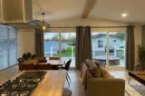 Walnut Lodge living area - Florence Springs Luxury Lodges with hot tubs, Tenby, Pembrokeshire, South West Wales