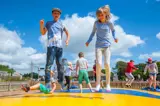 Giant Jumping Pillows at Heatherton World of Activities - part of Florence Springs Luxury Lodges, Tenby, Pembrokeshire, South West Wales