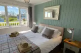 Hazel Lodge double bedroom - Florence Springs Luxury Lodges, Tenby, Pembrokeshire, South West Wales