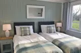 Holly Lodge twin bedroom - Florence Springs Luxury Lodge breaks, Tenby, Pembrokeshire, South West Wales