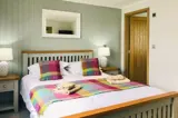 Elm Lodge double bedroom - Florence Springs Luxury Lodge breaks, Tenby, Pembrokeshire, South West Wales